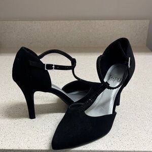 Impo Black Suede Women's Heels
